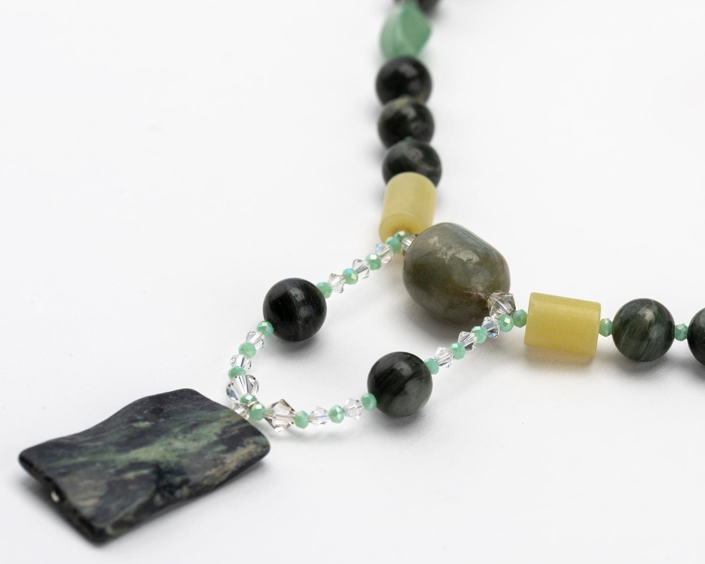 Necklace Mostly Jade Necklace