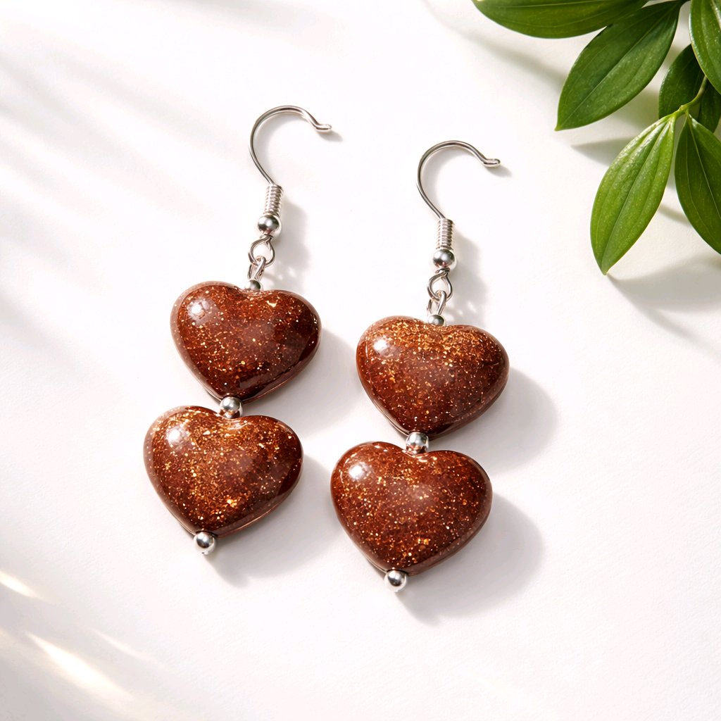 Earrings Shimatwin Heart Earrings