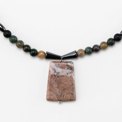 Men's Agate Slab Necklace