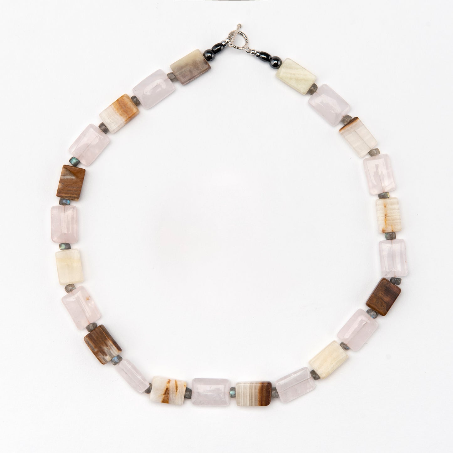 Rose Quartz Onyx Necklace