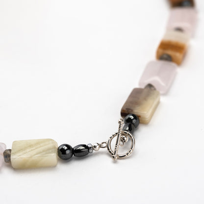 Rose Quartz Onyx Necklace