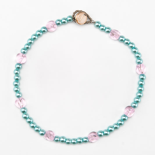 Blue Shell Pearl Necklace/Choker