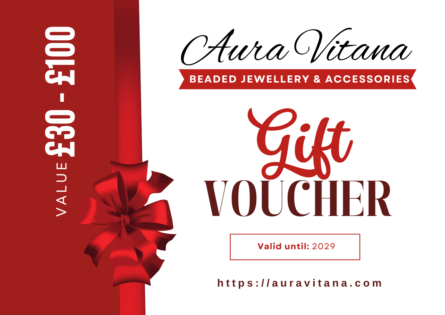 Aura Vitana Gift Vouchers