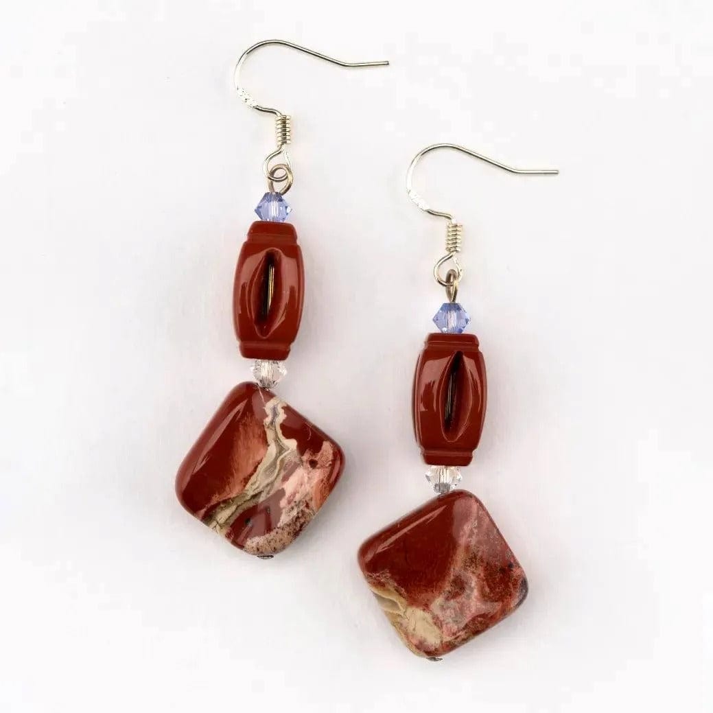 Earrings Fiery Red Jasper Earrings