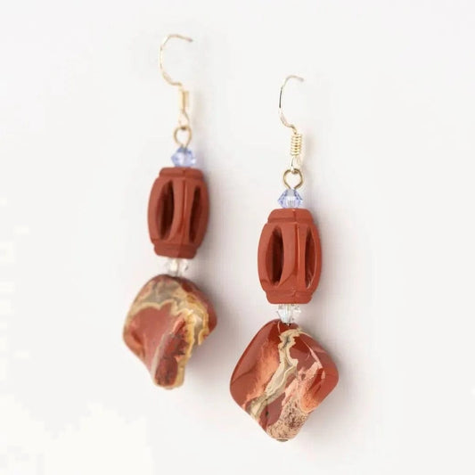 Earrings Fiery Red Jasper Earrings