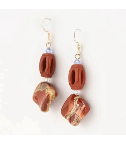 Earrings Fiery Red Jasper Earrings