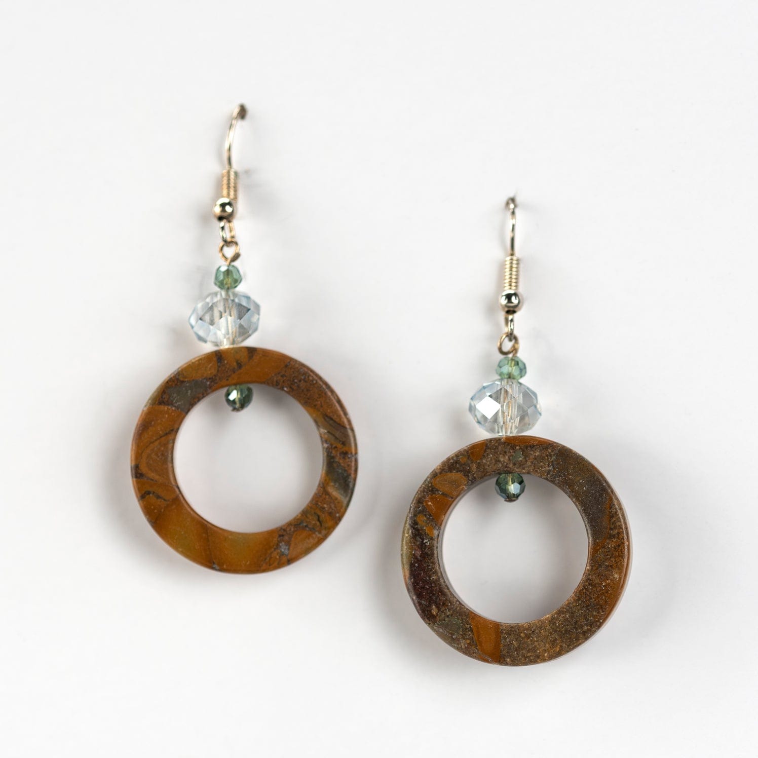 Earrings Jasper Circle Earrings