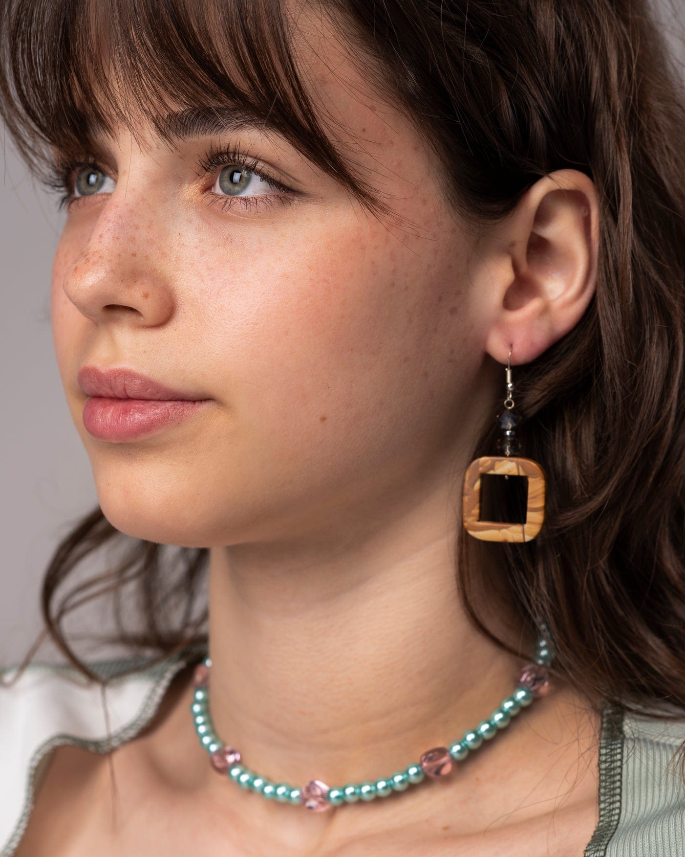 Earrings Jasper Glass Earrings