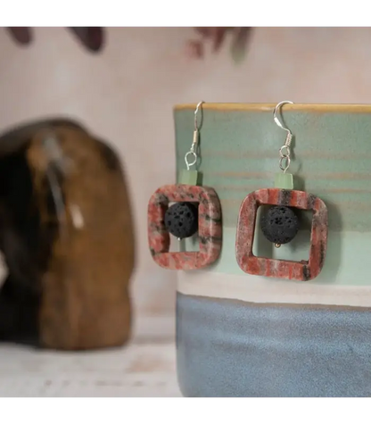 Earrings Lava Jasper Earrings