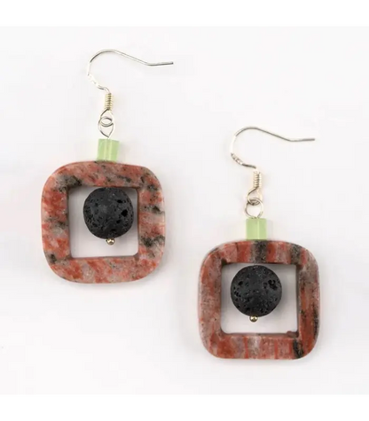 Earrings Lava Jasper Earrings