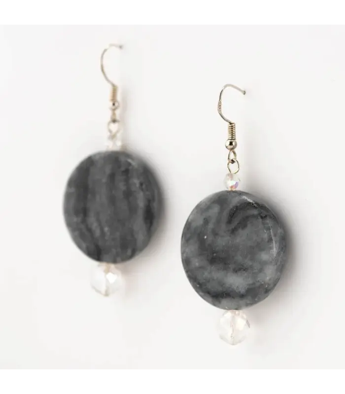 Earrings Marble Aura Glass Earrings