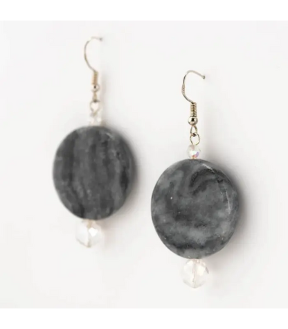 Earrings Marble Aura Glass Earrings