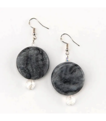 Earrings Marble Aura Glass Earrings
