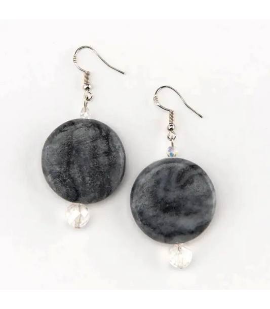 Earrings Marble Aura Glass Earrings