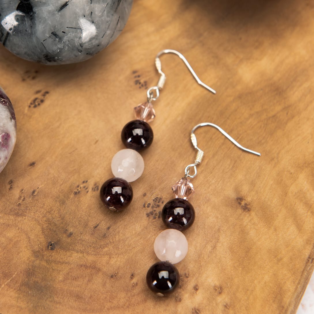 Earrings Pretty in Pink Crystal Earrings