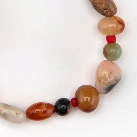 Bracelet Rhodonite and Carnelian Bracelet