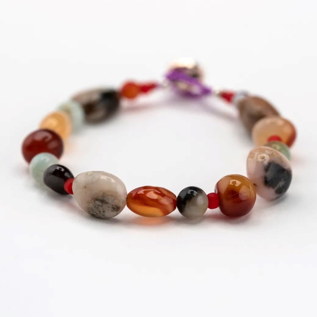 Bracelet Rhodonite and Carnelian Bracelet