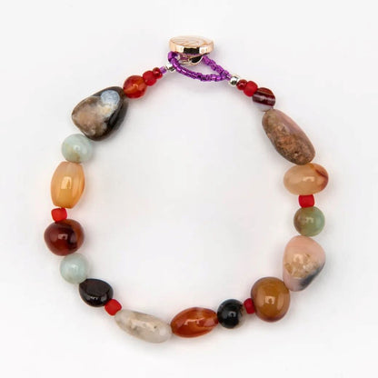 Bracelet Rhodonite and Carnelian Bracelet