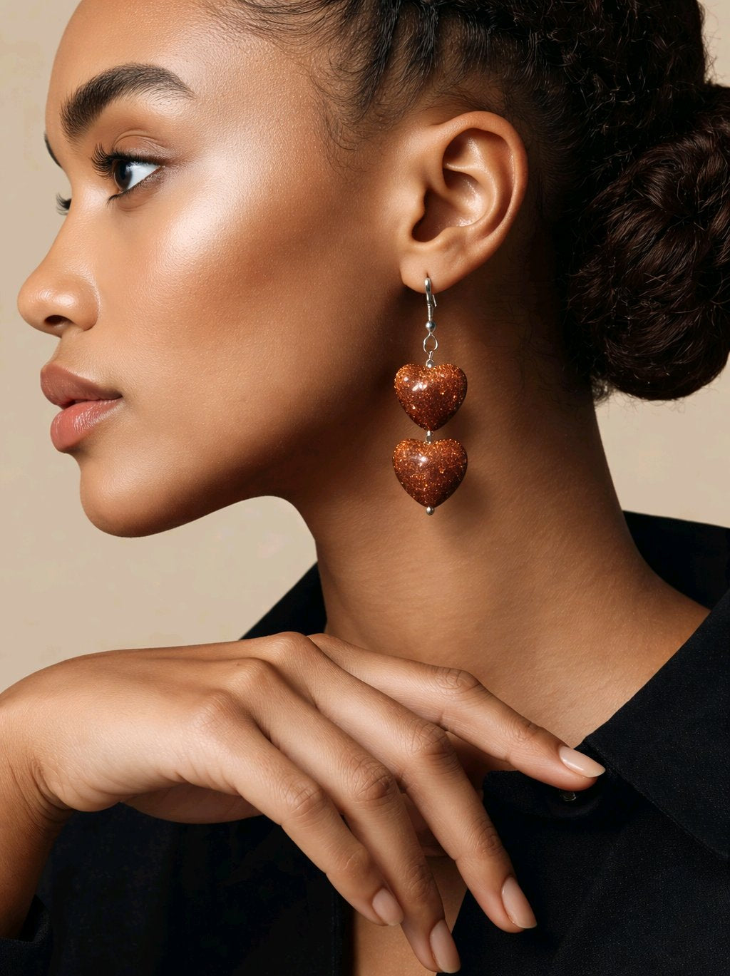 Earrings Shimatwin Heart Earrings