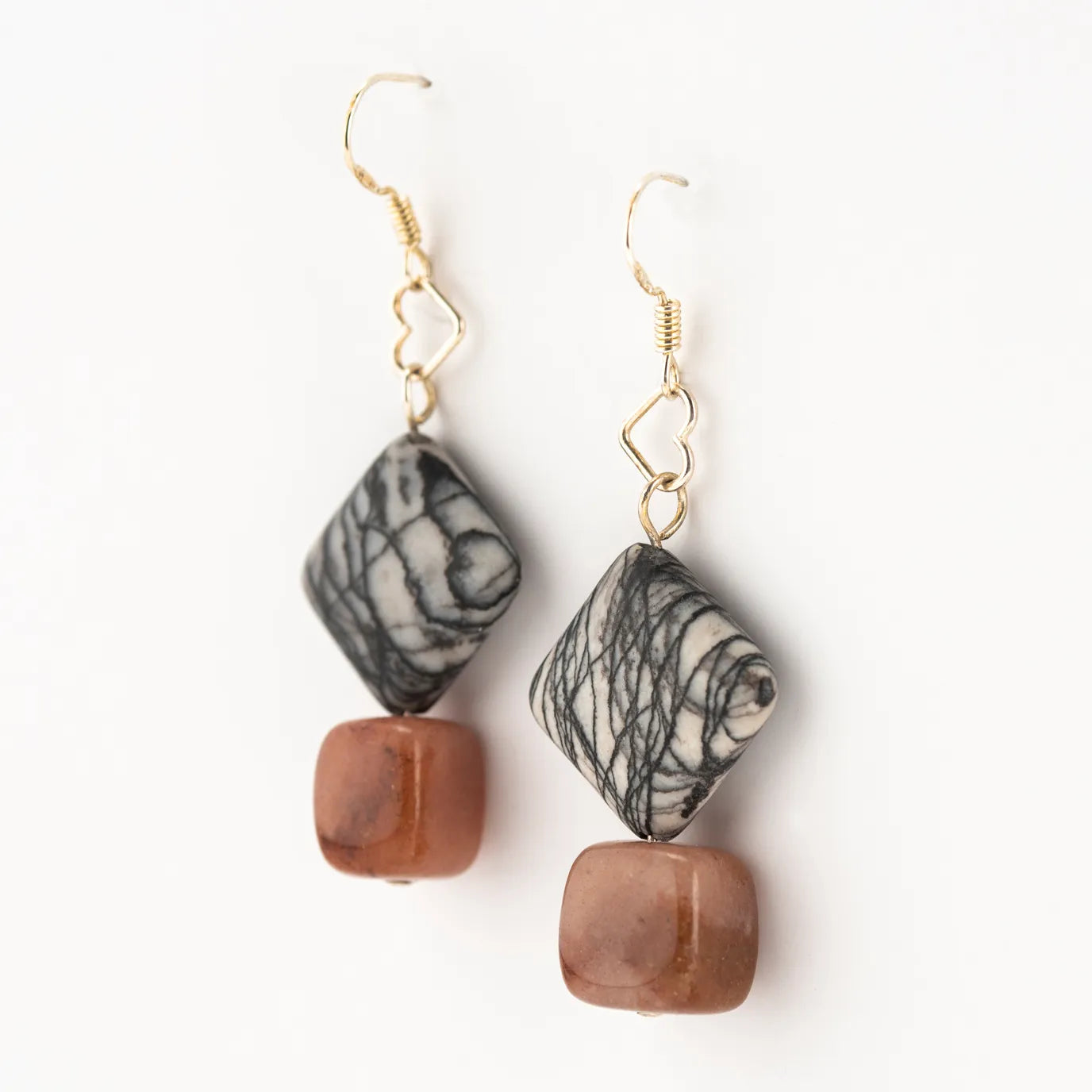Triangal Square Earrings