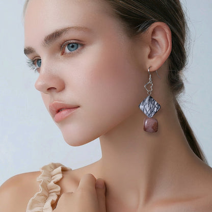 Earrings Triangal Square Earrings