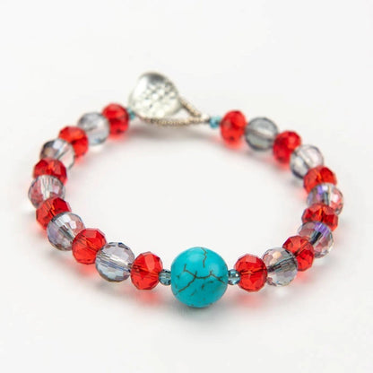 Jewellery Turquoise Aura Glass Bracelet