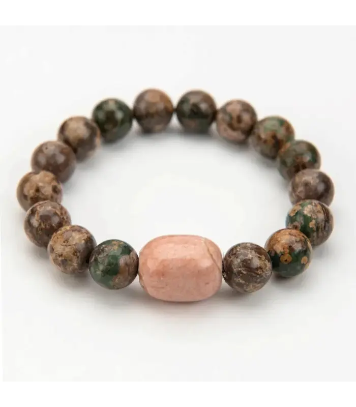 Bracelet Unisex Jasper and Jasper Barrel Bracelet