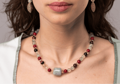 Necklace choker Vibrance Handmade Jade Necklace - Healing Crystal